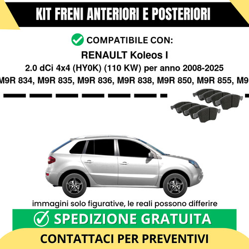 Pastiglie freno ant post - freno,