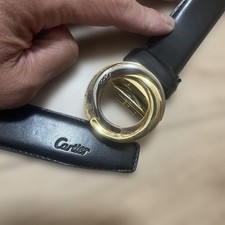 Cintura Cartier in pelle nera
