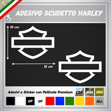 2 Adesivi HARLEY DAVIDSON new stemma logo moto sticker adesivo vinile chopper