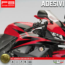 Adesivi Stickers Kit compatibile HONDA CBR 600RR 2007 2008 COMPLETO Alta Qualità