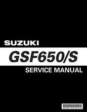 MANUALE RIVISTA OFFICINA RIPARAZIONE PDF SUZUKI GSF 650 S 2005 2006