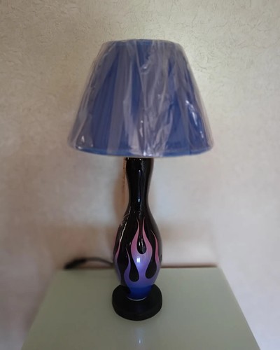Lampada artigianale con - lampada,