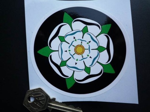 Adesivo yorkshire bianco - adesivo, rosa