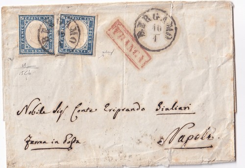 Gennaio 1861 doppio - porto, per