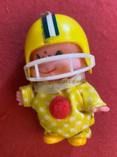 BAMBOLOTTO BAMBINO CASCO RUGBY giocattolo Sekiguchi plastica vintage Anni '80