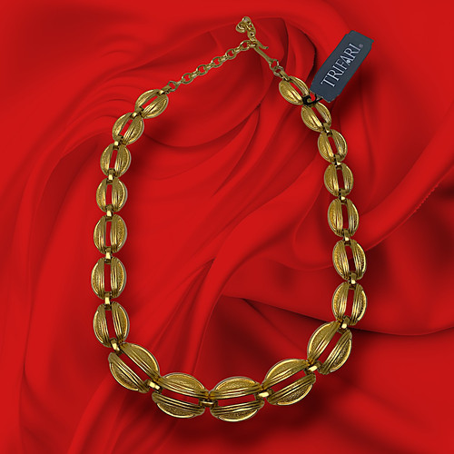 Collana trifari vintage nuova - collana,