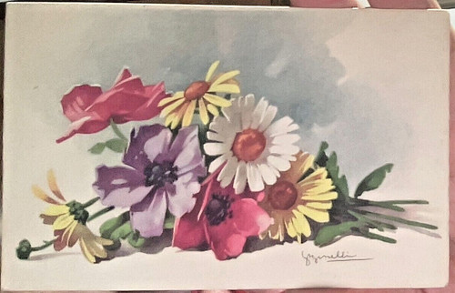 Cartoline fiori anni 50 - fiori, '50