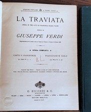 GIUSEPPE VERDI  LA TRAVIATA OPERA COMPLETA PER  CANTO e PIANOFORTE  -  ANNO 1910