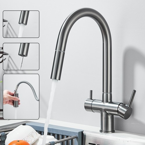 Rubinetto cucina acciaio inox