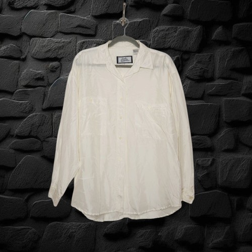 Camicia vintage bianca seta