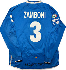 maglia calcio vintage Worn Napoli Legea 2003 2004 Cicciano Serie B home ZAMBONI