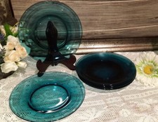  VINTAGE ANNI 70 FRANCE VERECO PIATTI  6 FRUTTA INTEGRI BLU AZZURRO 