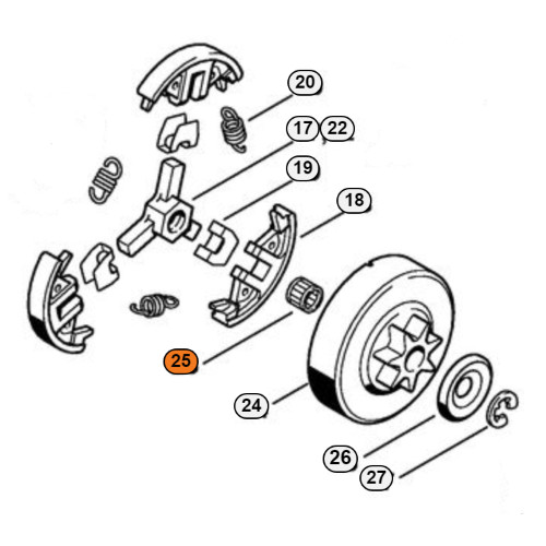 Stihl gabbia rulli 12x15x15 - stihl,