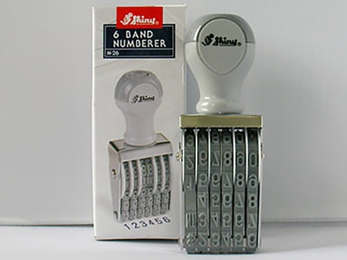 Timbro numeratore 6 - numeratore,