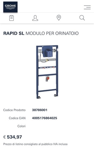 Modulo per orinatoio - per,