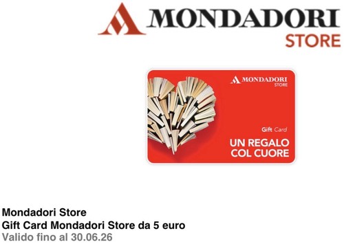 Mondadori store gift card - gift,