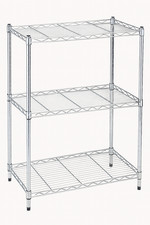 Scaffale Acciaio Regolabile | 58,9 x 34 x 76,2 cm | 3 Ripiani | Portata 340 Kg