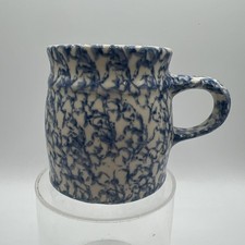Tazza da caffè The Workshop Of Gerald Henn Roseville Ohio ceramica blu spugna