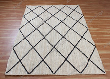 Tappetino in fibra eco friendly tappeto rettangolare iuta tessuto a mano durevole ed elegante