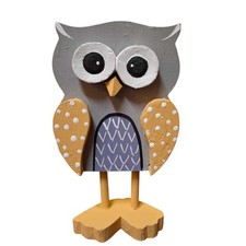 Statuetta decorativa gufo in