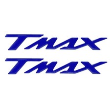 MF4969 Kit 2 Adesivi Blu Resina 3D Carena Posteriore Yamaha TMax 500 530 560