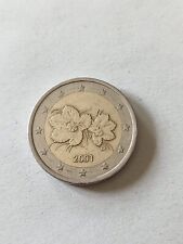 moneta da 2 euro rara con errore di conio 2001 fiori di lampone