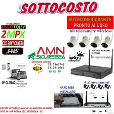 KIT WIRELESS VIDEOSORVEGLIANZA