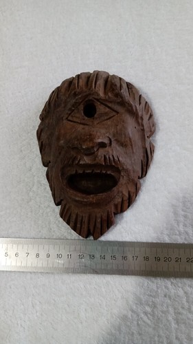 Maschera legno scuro - legno,