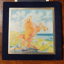 ALIGI SASSU "Cavallo  Araldico"  lastra argento 800 