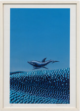 ALDO TURCHIARO. (Celico, 1929 - Roma, 2023) Opera Litografia GRAFICA con Cornice