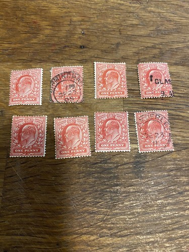 Francobollo one penny rosso - one,
