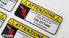 Adesivo attenzione 100 - adesivo,