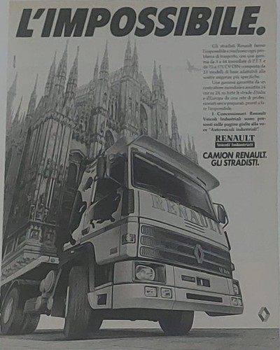 Advert pubblicità 1984 - advert, camion