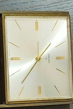 Vintage ALARM TABLE CLOCK SWIZA 8 DAY'S MADE IN SWISS WORKING