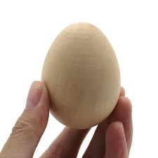 Uova in legno naturale decoupage massello pasquale semplice fai da te artigianato decorare legno uova