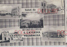 S. CATERINA VILLARMOSA CALTANISSETTA SALUTI 5 VEDUTE FGV 1965 BELLA