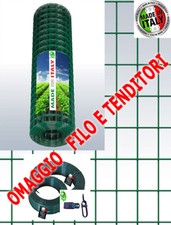 RETE PER RECINZIONE PLASTIFICATA  50 X 75 CON FILO  E TENDITORI 