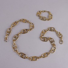 Roberta di Camerino Cintura Vintage Metallo Dorato Italia