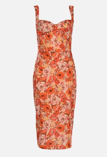 Abito midi rosso collezione - abito,