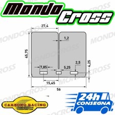 Ricambio v-force3 lamelle carbonio CARBONO HONDA CR 125 1997 (97)
