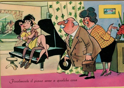 169879 vecchia cartolina humor