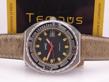 EBERHARD SCAFOGRAF OVERSIZE 43 mm DIVER 200m ACCIAIO AUTOMATICO ANNI '70s WATCH