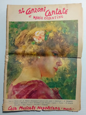 24 Canzoni cantate di Mario Cosentino Musica napoletana 1950 dedica autore