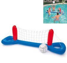 RETE VOLLEY GONFIABILE GIOCO PER PISCINA BESTWAY PALLAVOLO PALLANUOTO MARE
