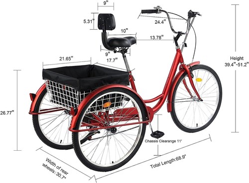 Triciclo per adulti bici - per,