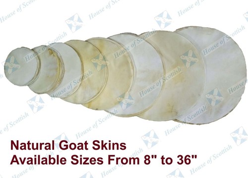 Natural goat skin drum - goat,