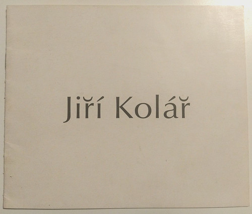 Jiri kolar catalogo mostra - jiri,