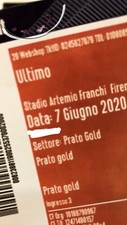 2 Biglietti Concerto "ULTIMO" Firenze 12/06/2022 PRATO GOLD 