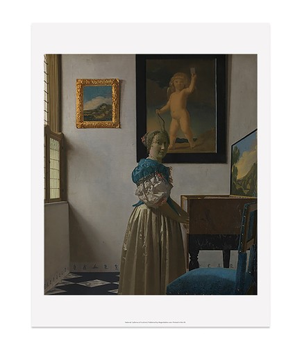 Giovane donna piedi una - giovane,