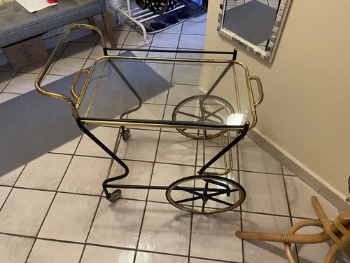 Carrello vintage metallo - carrello,